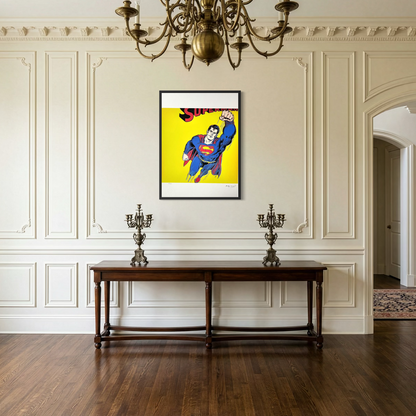 Andy Warhol Superman (Geel) Lithografie Arches 300gsm 42x59 cm