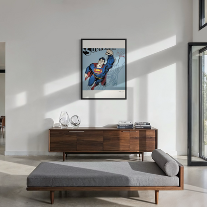 Andy Warhol Superman (Blauw) Lithografie Arches 300gsm 42x59 cm