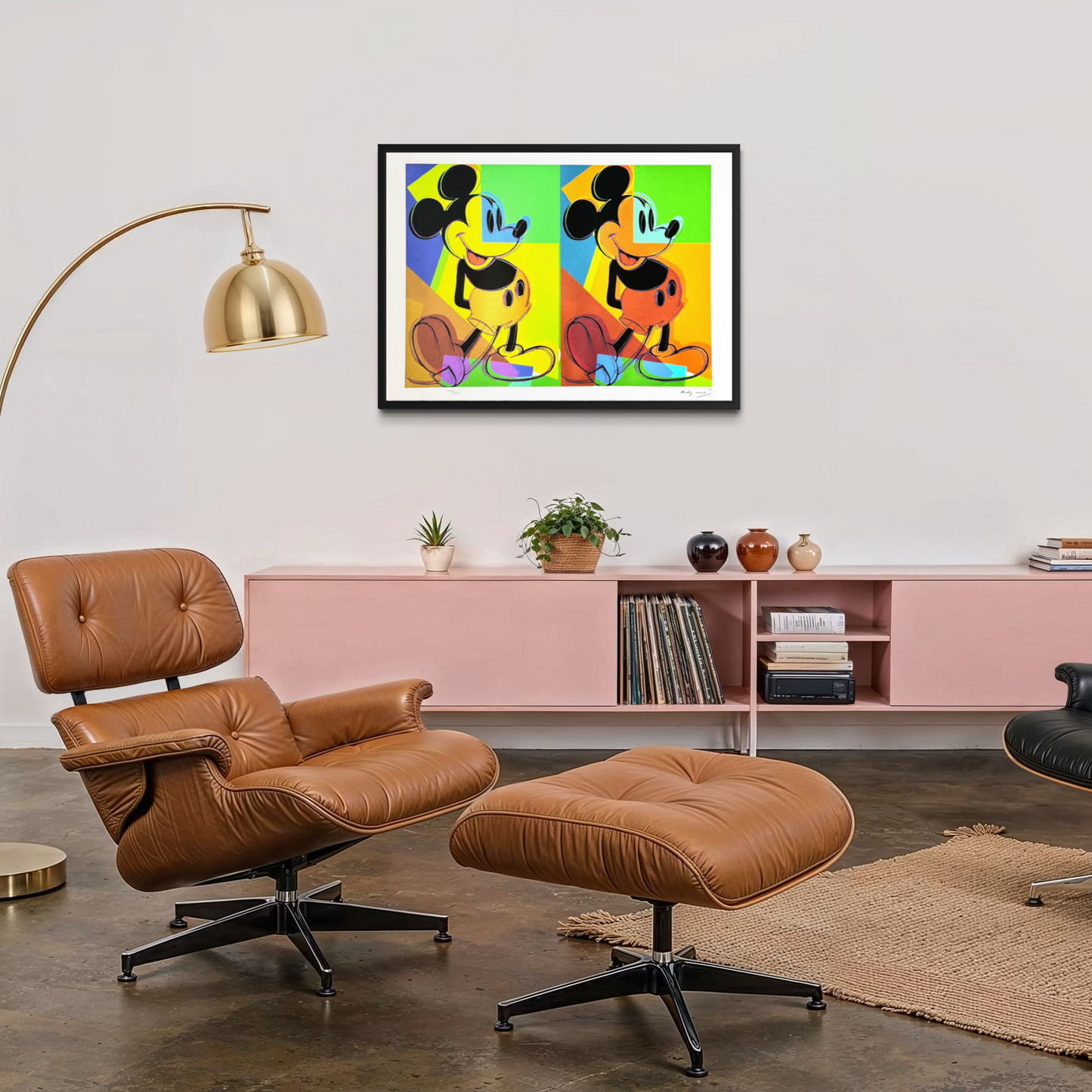 Andy Warhol Double Mickey meerkleurig Lithografie Arches 300gsm 42x59 cm