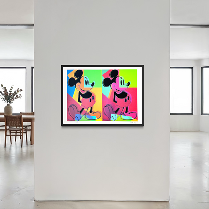 Andy Warhol Double Mickey (Meerkleurig) Lithografie Arches 300gsm 42x59 cm