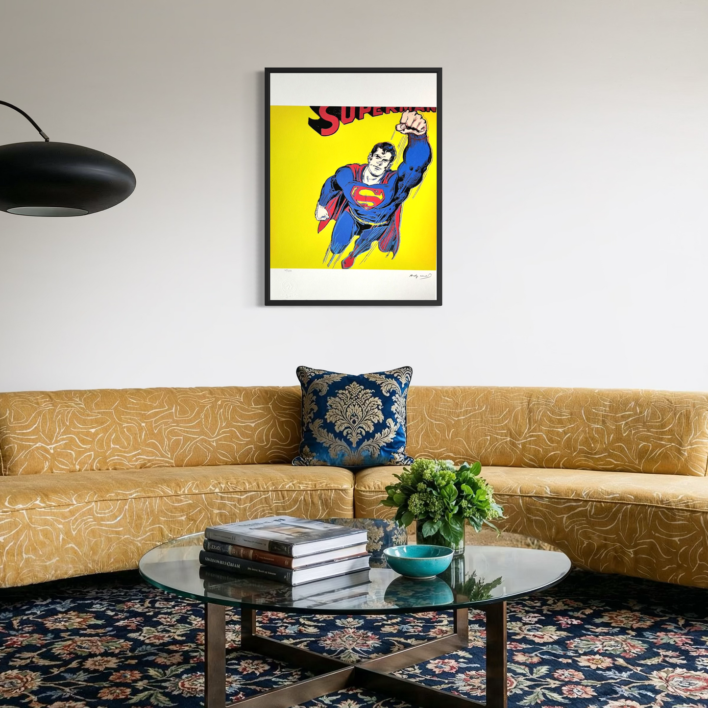 Andy Warhol Superman (Geel) Lithografie Arches 300gsm 42x59 cm
