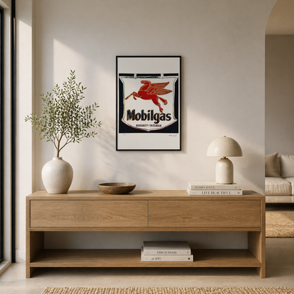 Andy Warhol Mobilgas Lithografie Arches 300gsm 42x59 cm