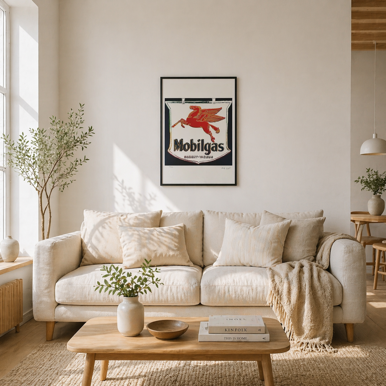 Andy Warhol Mobilgas Lithografie Arches 300gsm 42x59 cm