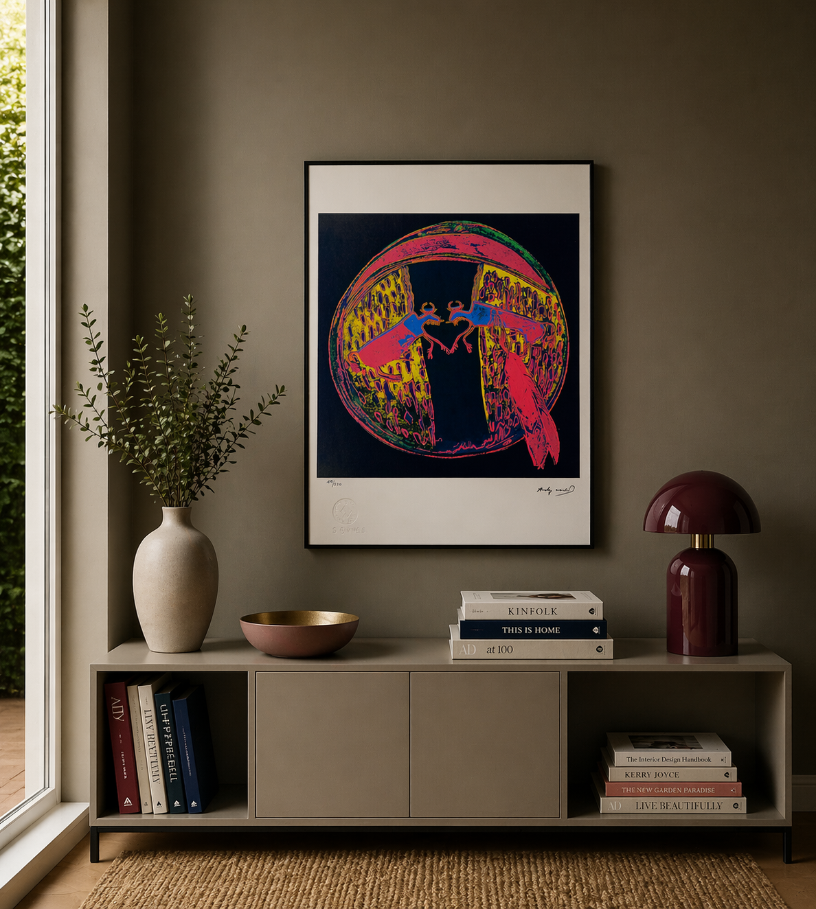 Andy Warhol Plains Indian Shield Lithografie Arches 300gsm 42x59 cm