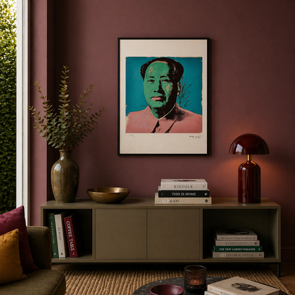 Andy Warhol Mao (Turquoise & Groen) Lithografie Arches 300gsm 42x59 cm