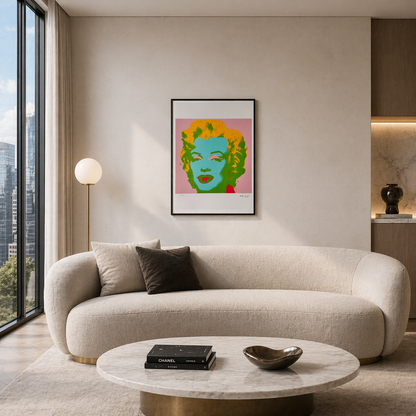 Andy Warhol Marilyn Monroe (Roze) Lithografie Arches 300gsm 42x59 cm