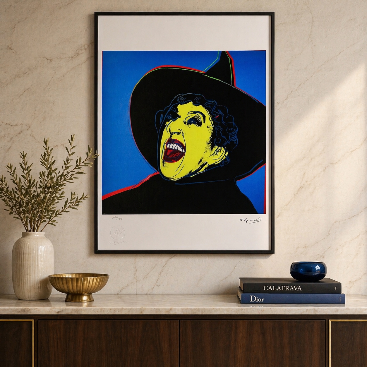 Andy Warhol Heks Lithografie Arches 300gsm 42x59 cm