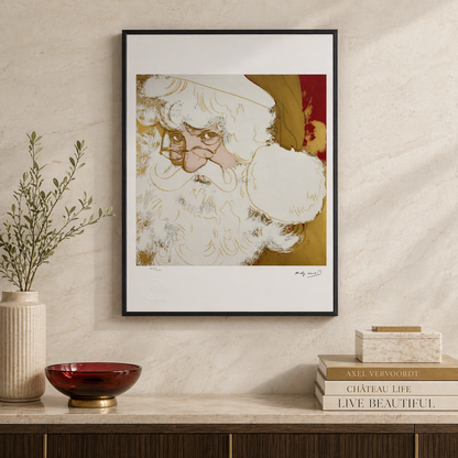 Andy Warhol Kerstman Lithografie Arches 300gsm 42x59 cm