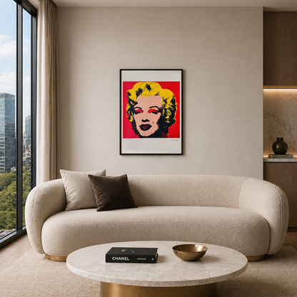 Andy Warhol Marilyn Monroe’ (Rood) Lithografie Arches 300gsm 42x59 cm