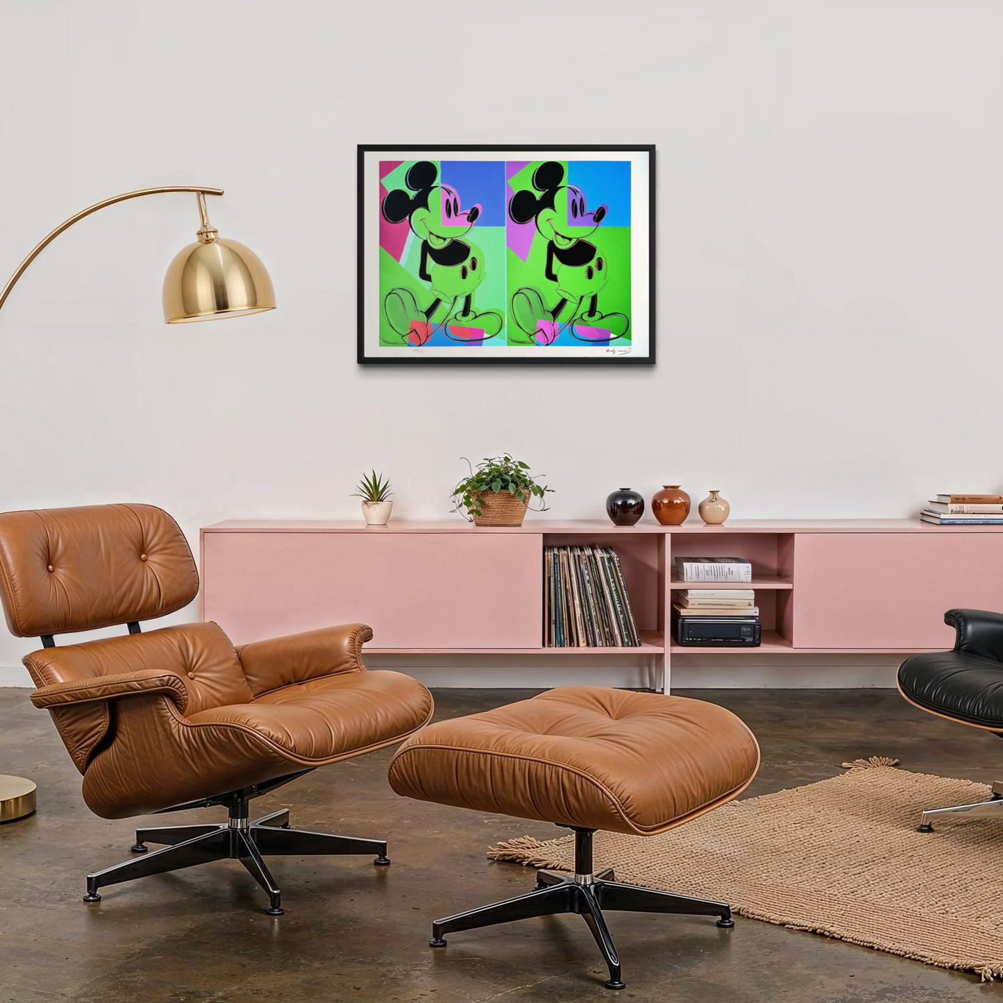 Andy Warhol Double Mickey meerkleurig Lithografie Arches 300gsm 42x59 cm