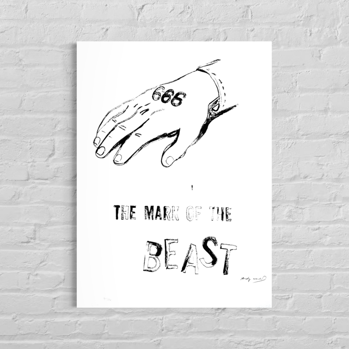 Andy Warhol The Magic of the Beast Lithografie Arches 300gsm 42x59 cm