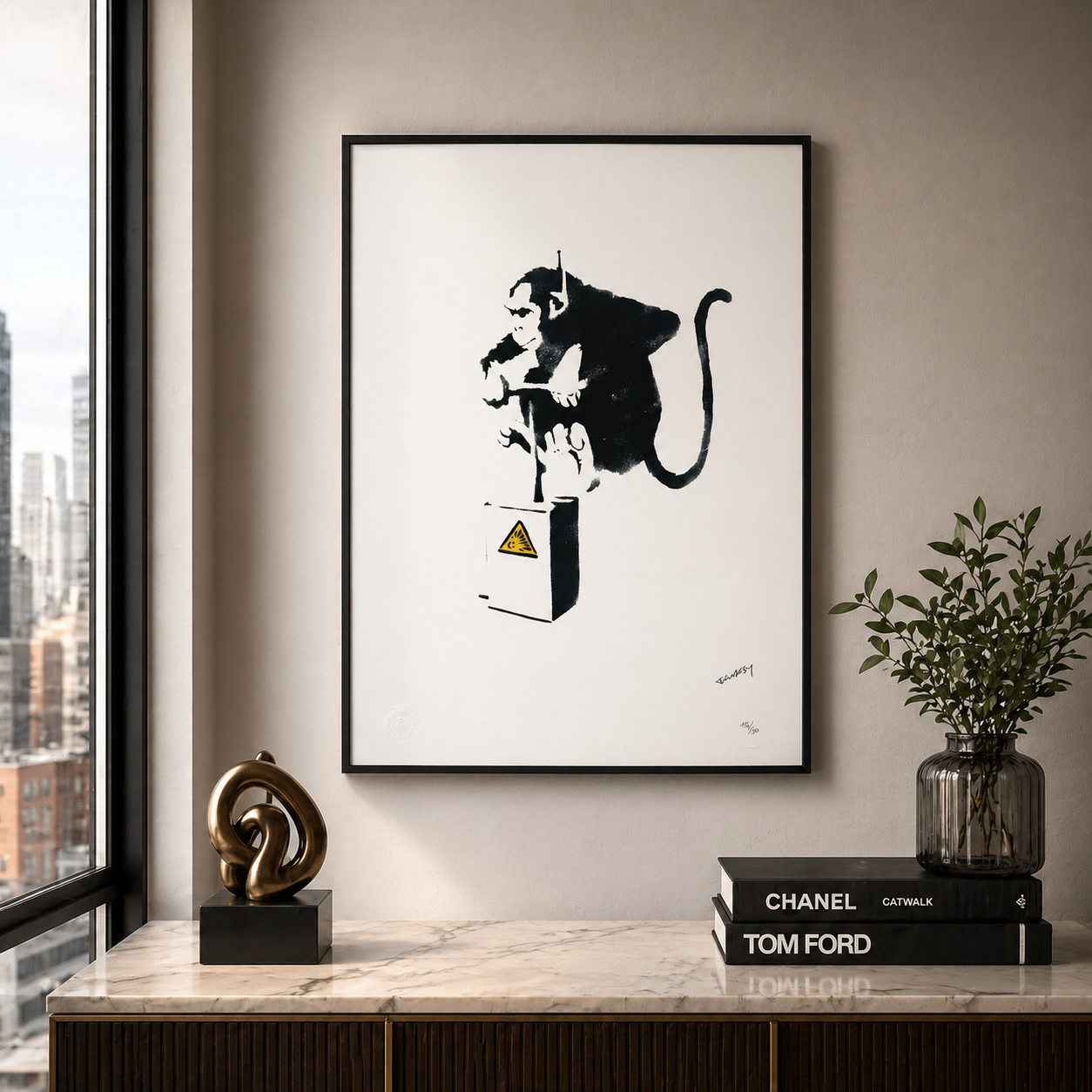 Banksy Detonate Lithografie Arches 300gsm 42x59 cm