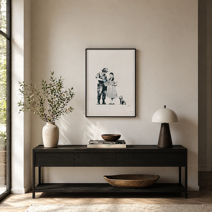 Banksy Stop and Search Lithografie Arches 300gsm 42x59 cm
