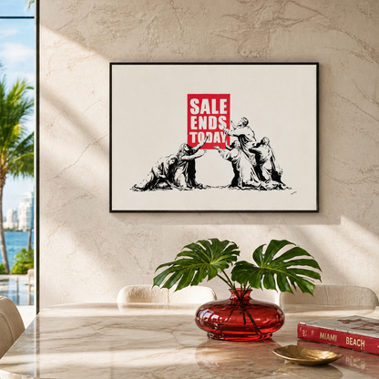 Banksy Sale Ends Today Lithografie Arches 300gsm 42x59 cm