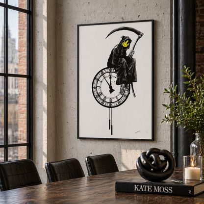 Banksy Grin Reaper Lithografie Arches 300gsm 42x59 cm