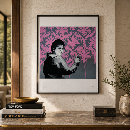 Banksy Go Flock Yourself Lithografie Arches 300gsm 42x59 cm