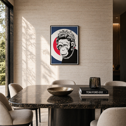 Banksy Queen Monkey Lithografie Arches 300gsm 42x59 cm