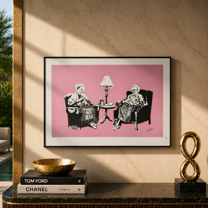 Banksy Grannies Lithografie Arches 300gsm 42x59 cm