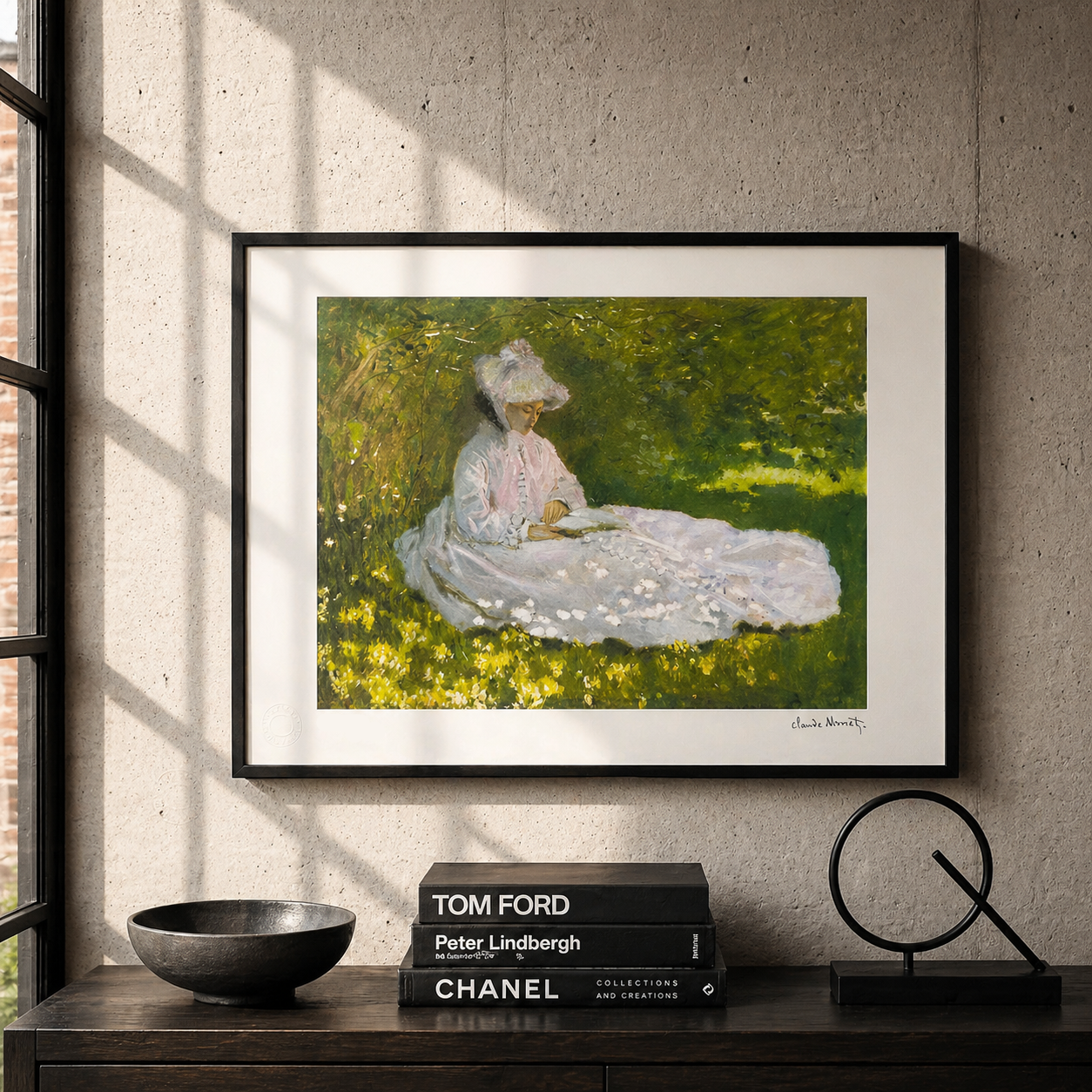 Claude Monet Tijd van de lente Lithografie Arches 300gsm 42x59 cm