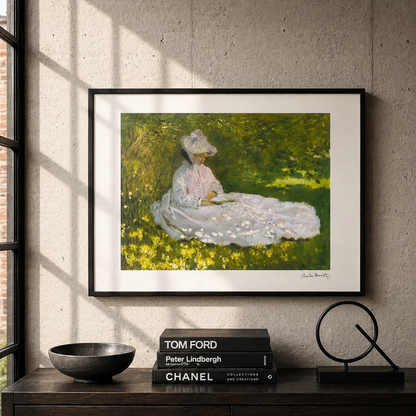 Claude Monet Tijd van de lente Lithografie Arches 300gsm 42x59 cm