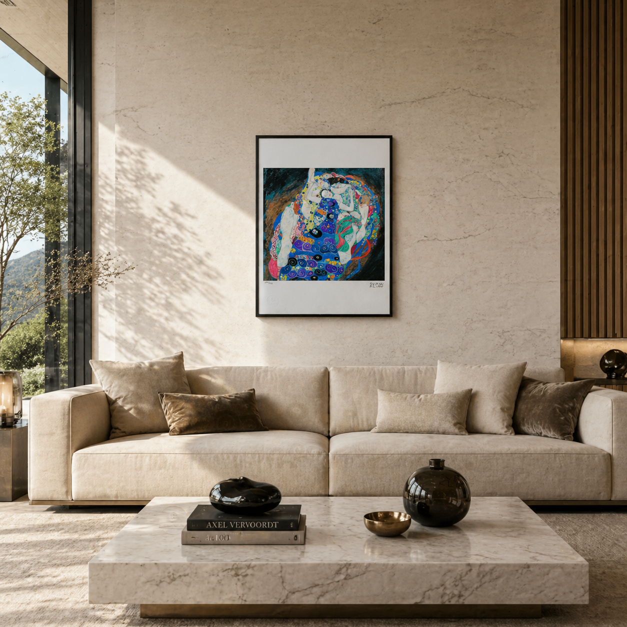 Gustav Klimt De jonge maagd Lithografie Arches 300gsm 42x59 cm