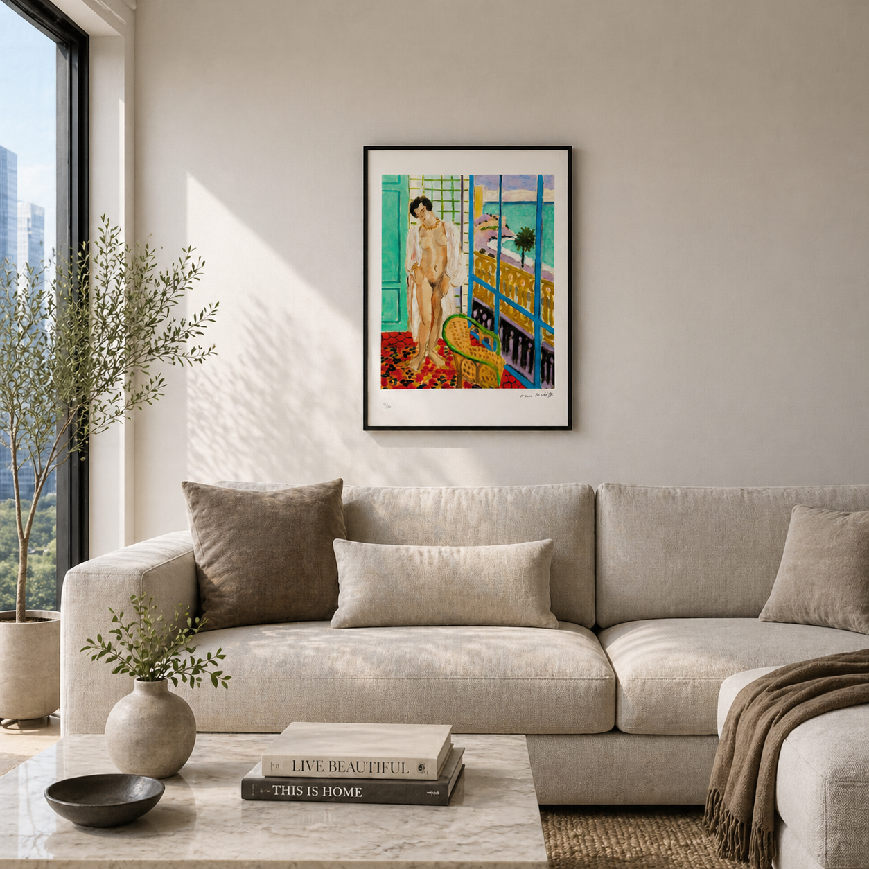 Henri Matisse Naakt aan het raam Lithografie op Arches 300gsm papier 42x59 cm