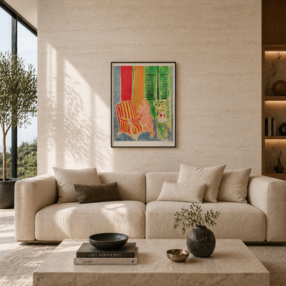 Henri Matisse meisje in roze jurk Lithografie op Arches 300gsm 42x59 cm