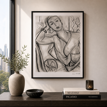 Henri Matisse Portret van Hutchinson Lithografie op Arches 300gsm 42x59 cm