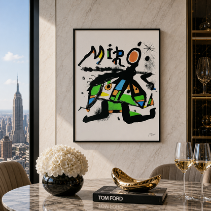Joan Miró typografische compositie Lithografie Arches 300gsm 42x59 cm