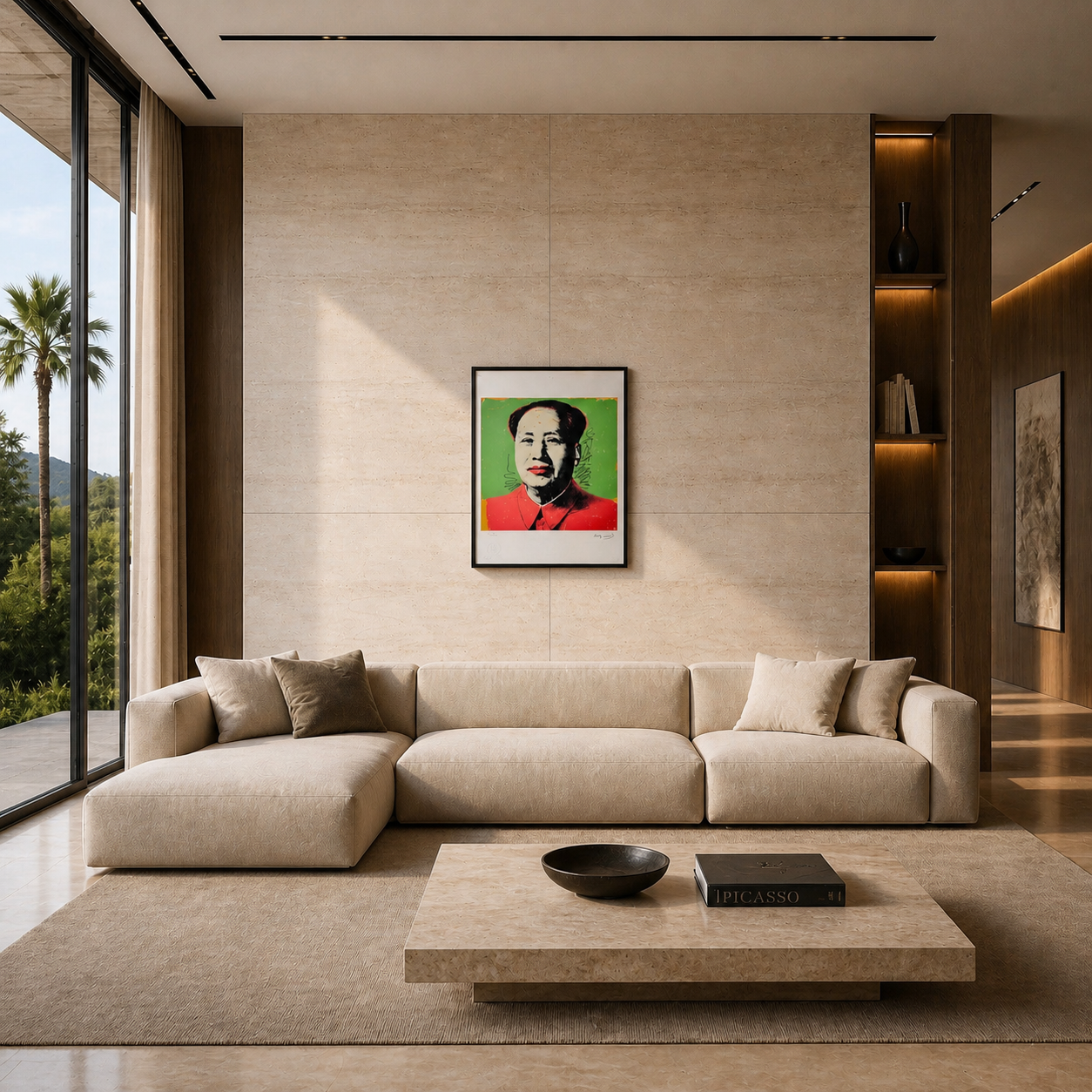 Andy Warhol Mao (Green & Red Classic) Lithografie Arches 300gsm 42x59 cm