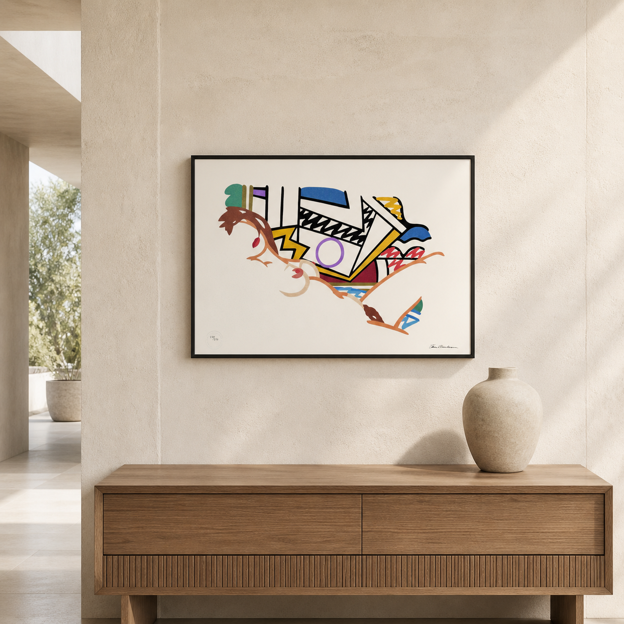 Tom Wesselmann Monica Nude with Lichtenstein Lithografie Arches 300gsm 42x59 cm