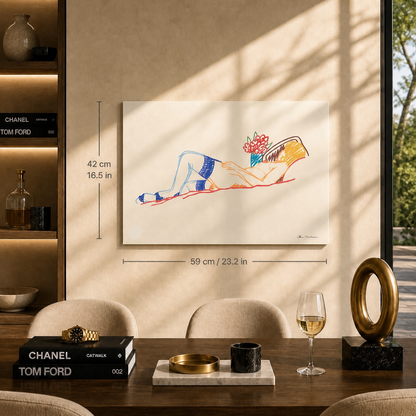 Tom Wesselmann Bouquet and Stockings Lithografie Arches 300gsm 42x59 cm
