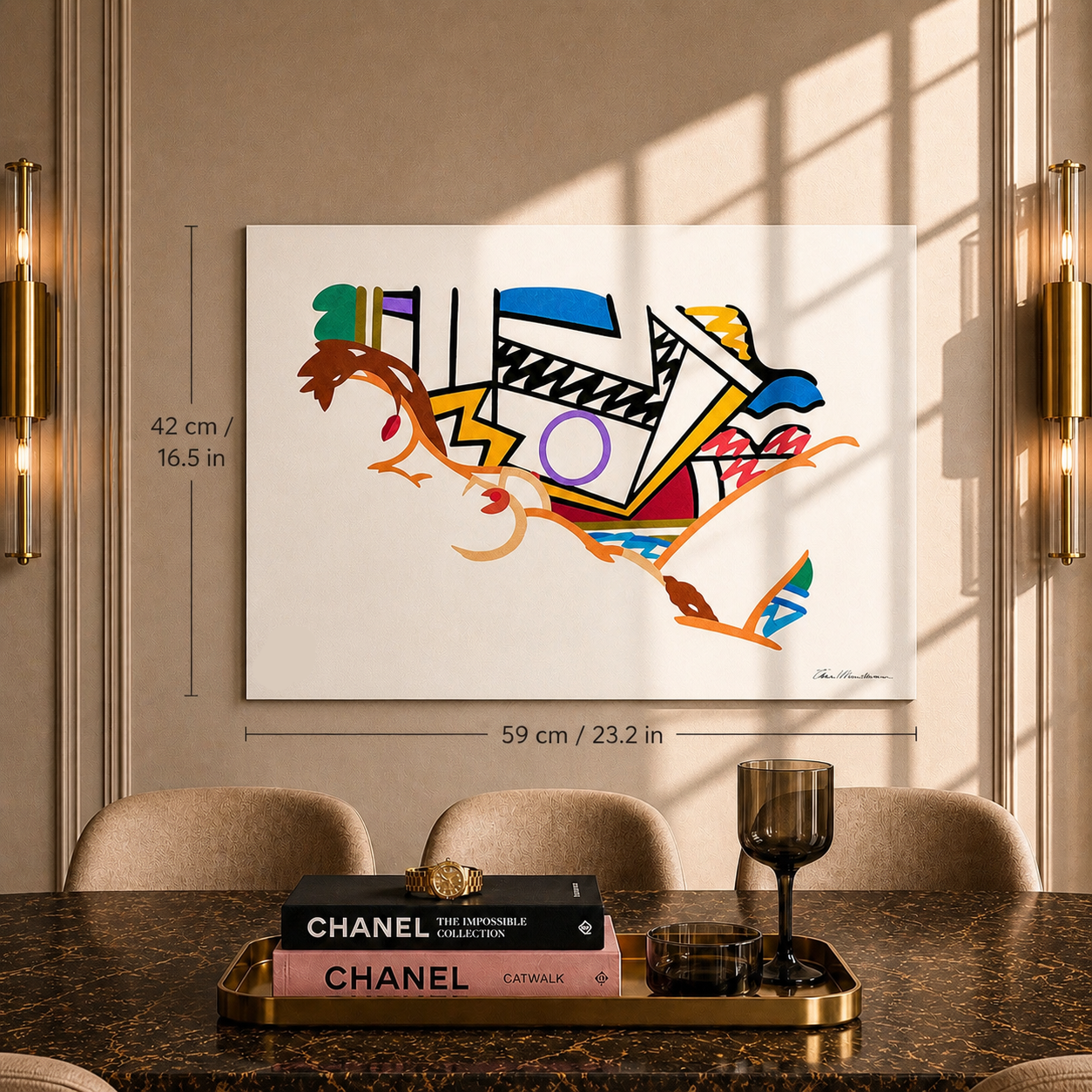 Tom Wesselmann Monica Nude with Lichtenstein Lithografie Arches 300gsm 42x59 cm