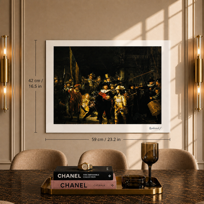 Rembrandt van Rijn De Nachtwacht Lithografie Arches 300gsm 42x59 cm