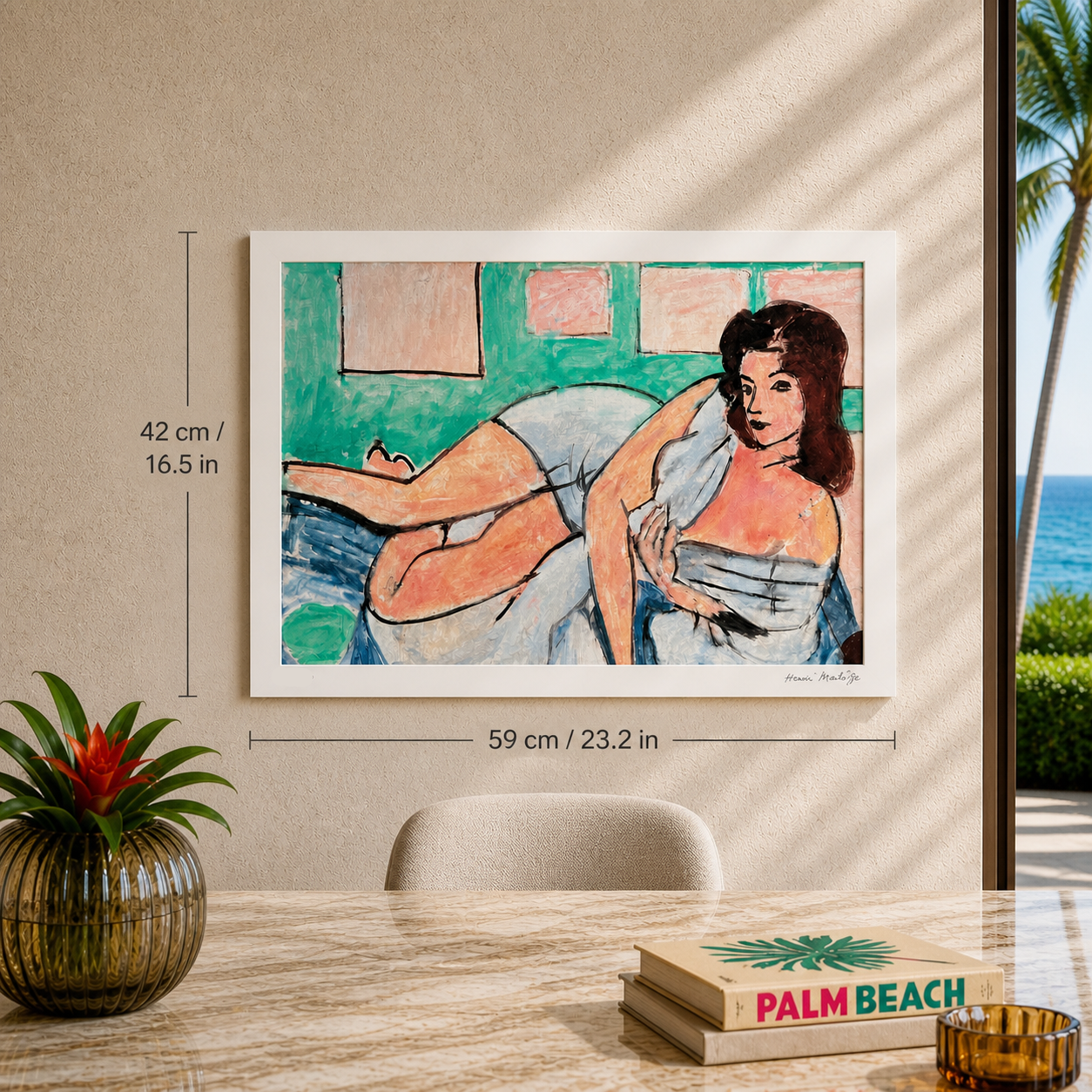 Henri Matisse Naakt in badjas Lithografie op Arches 300gsm 42x59 cm