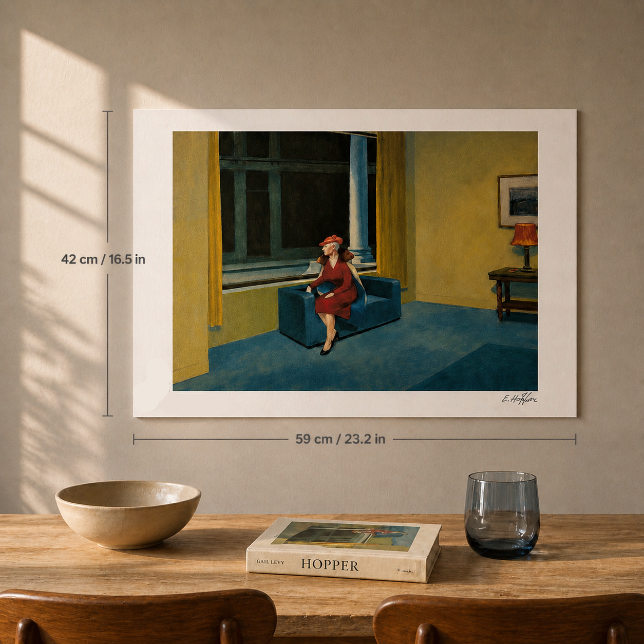 Edward Hopper Woman at the Window Lithografie Arches 300gsm 42x59 cm