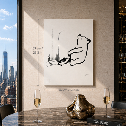 Banksy Winnie the Pooh Lithografie Arches 300gsm 42x59 cm