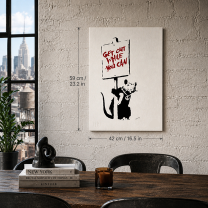 Banksy Get Out While You Can Lithografie Arches 300gsm 42x59 cm