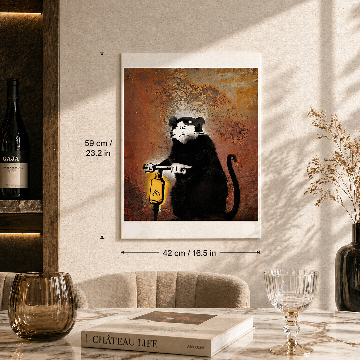 Banksy Roadwork Rat Lithografie Arches 300gsm 42x59 cm
