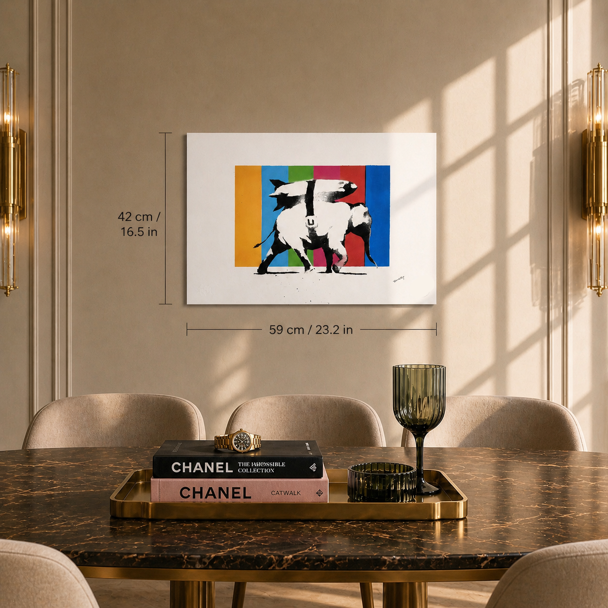 Banksy Heavy Weapons (Multicolor) Lithografie Arches 300gsm 42x59 cm