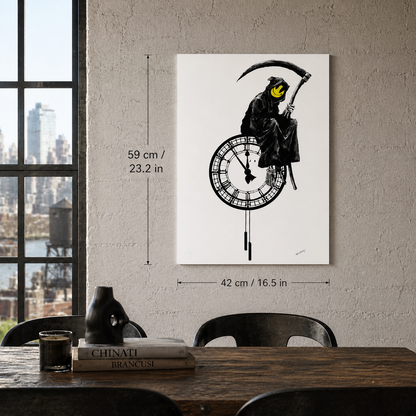 Banksy Grin Reaper Lithografie Arches 300gsm 42x59 cm