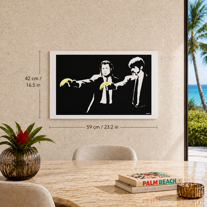 Banksy Pulp Fiction Lithografie Arches 300gsm 42x59 cm