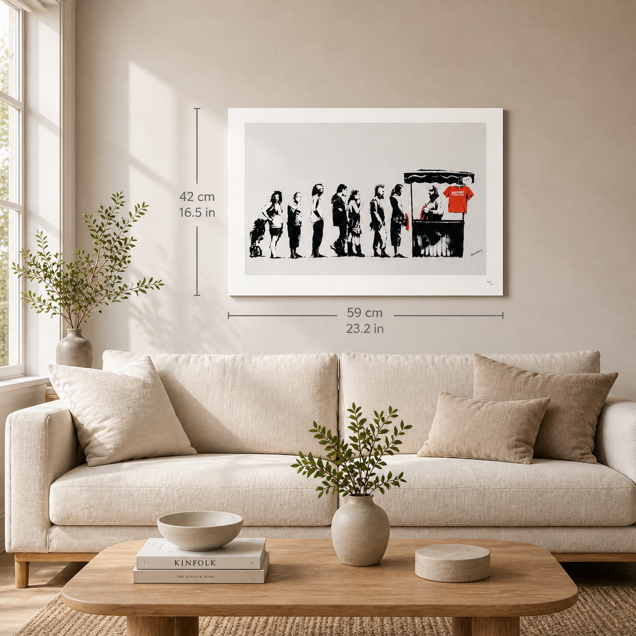Banksy Festival Lithografie Arches 300gsm 42x59 cm