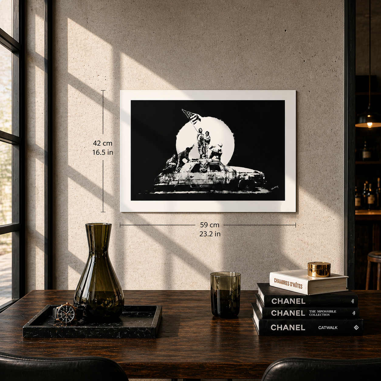 Banksy Flag Lithografie Arches 300gsm 42x59 cm