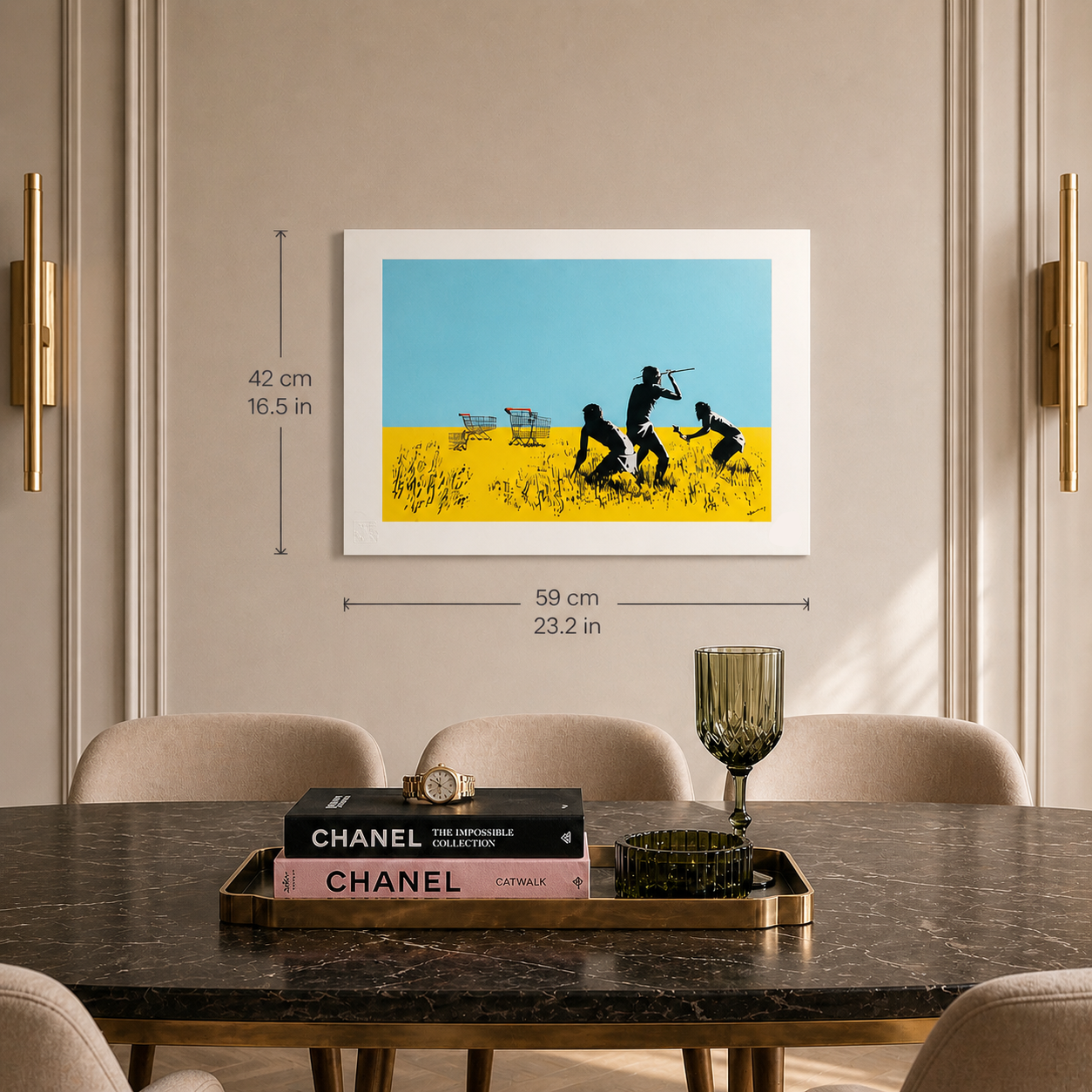 Banksy Trolleys Lithografie Arches 300gsm 42x59 cm