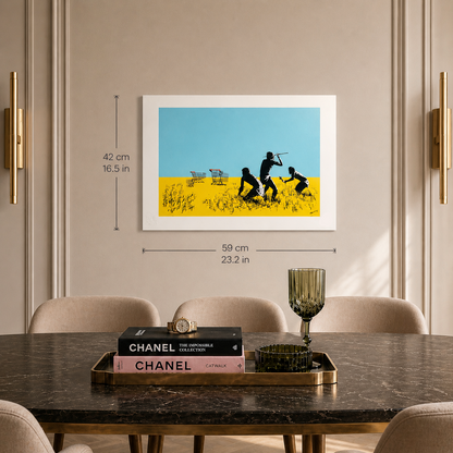 Banksy Trolleys Lithografie Arches 300gsm 42x59 cm