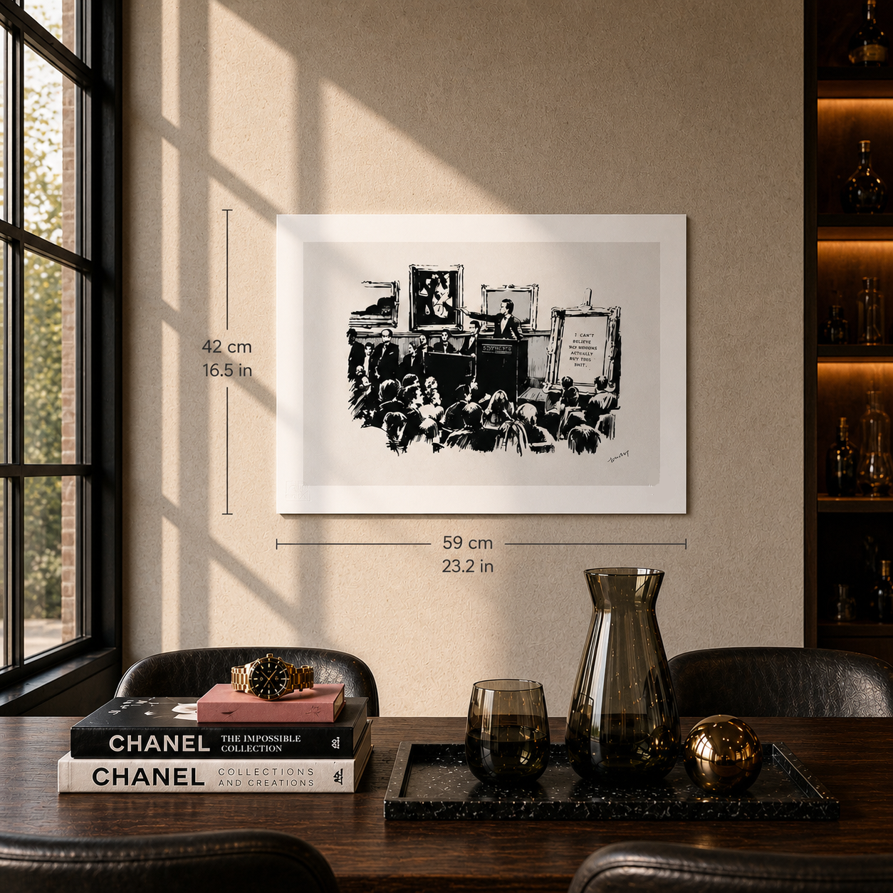 Banksy Morons Lithografie Arches 300gsm 42x59 cm