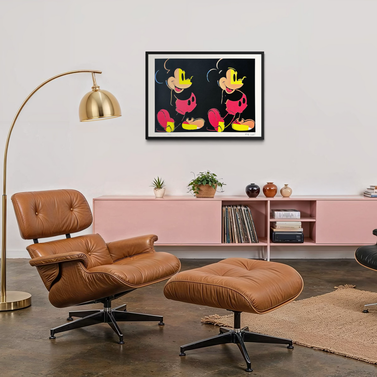 Andy Warhol Double Mickey meerkleurig Lithografie Arches 300gsm 42x59 cm