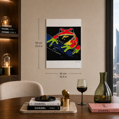 Andy Warhol Kikker (Dieren) Lithografie Arches 300gsm 42x59 cm