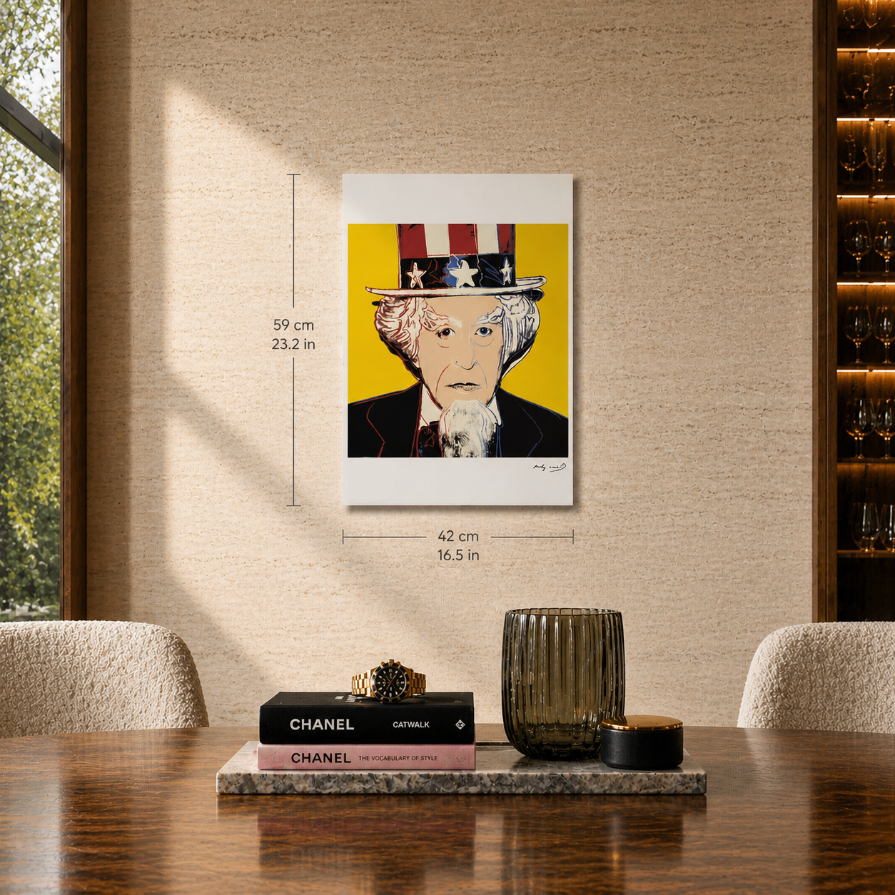 Andy Warhol Uncle Sam Lithografie Arches 300gsm 42x59 cm